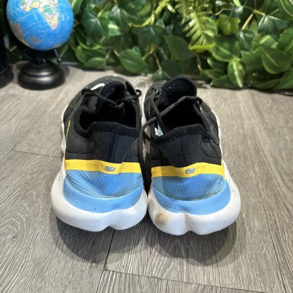 B11 Nike Free Run 5.0 Volt Men's Sz 10.5 Black Yellow Shoes Sneakers AQ1289-013 - Picture 5 of 8